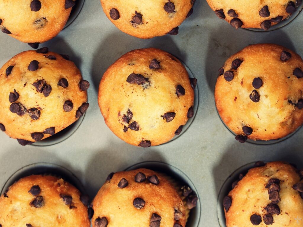 Greek Yogurt Chocolate Chip Muffins