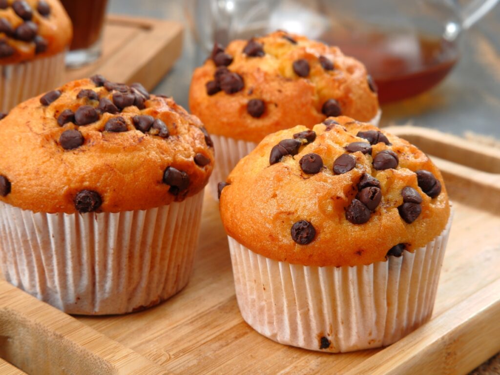 Greek Yogurt Chocolate Chip Muffins