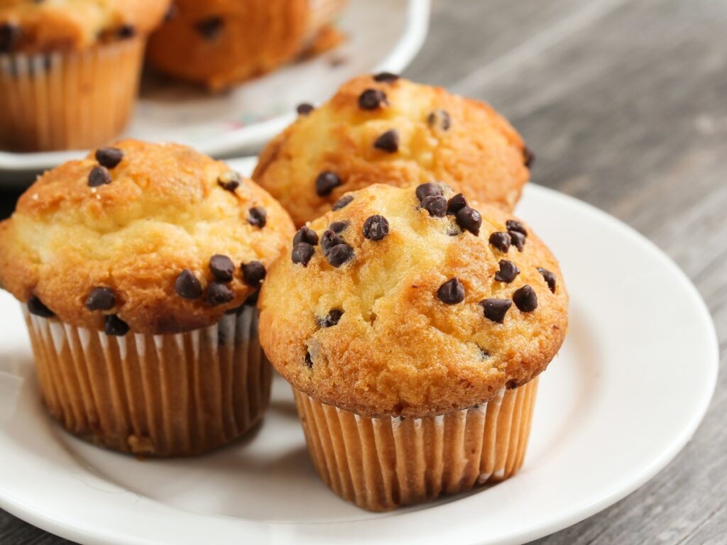 Greek Yogurt Chocolate Chip Muffins