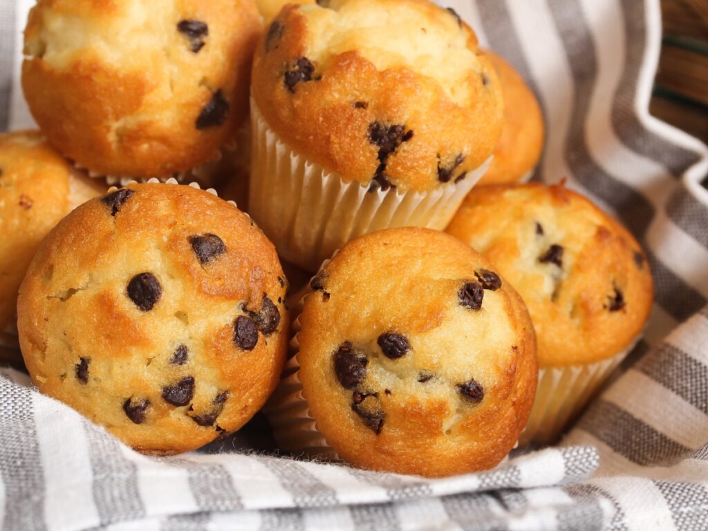 Greek Yogurt Chocolate Chip Muffins