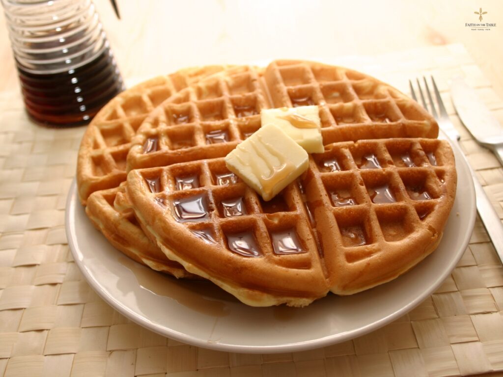 sourdough discard waffles