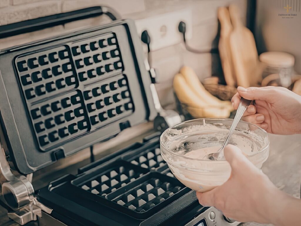 sourdough discard waffles