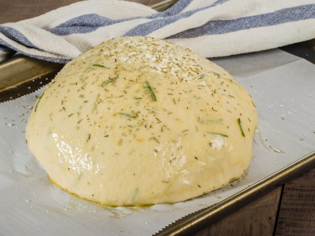 No-Knead Rosemary Parmesan Bread