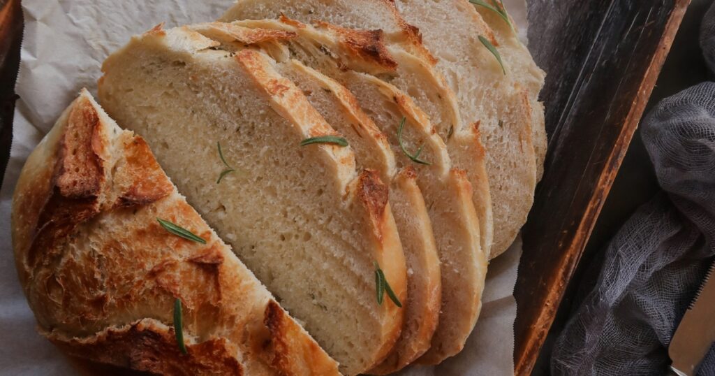 No-Knead Rosemary Parmesan Bread