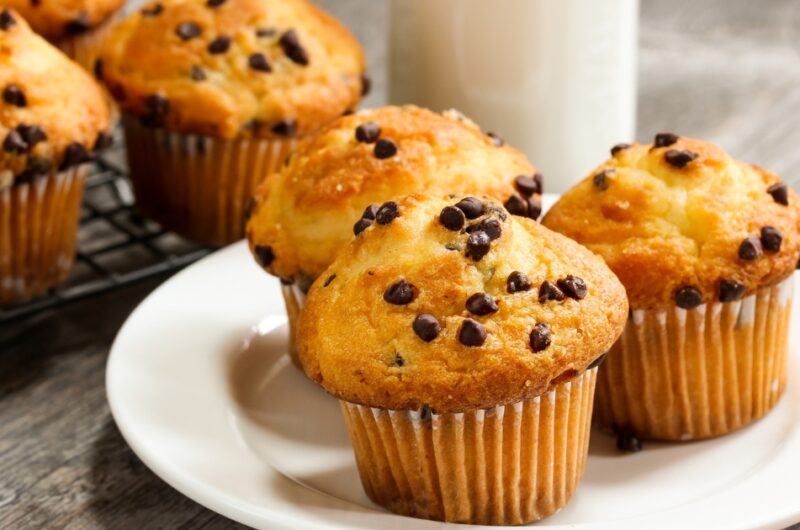 Greek Yogurt Chocolate Chip Muffins