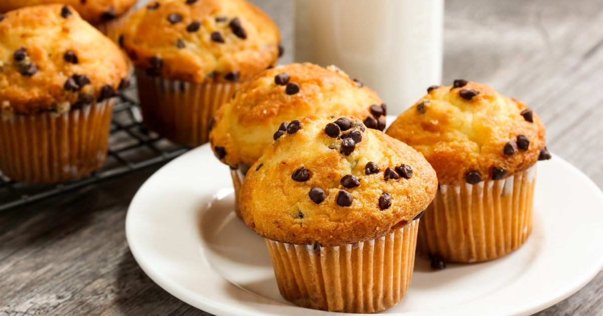 Greek Yogurt Chocolate Chip Muffins