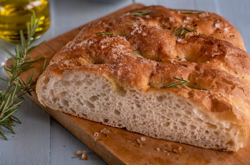 No-Knead Rosemary Parmesan Bread